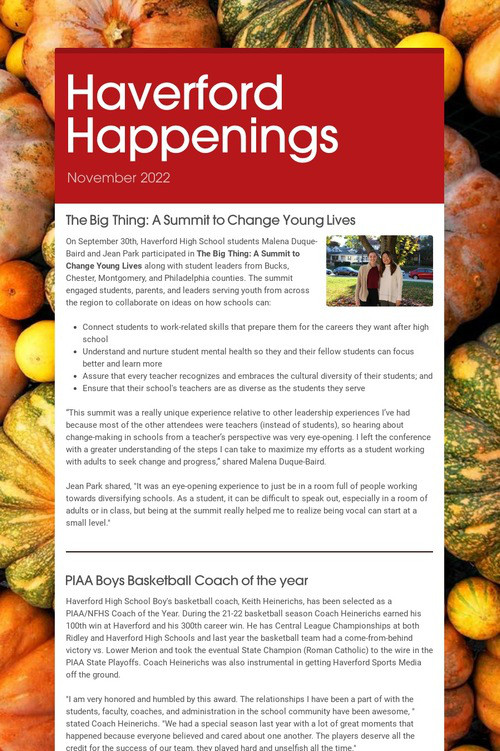 Haverford Happenings