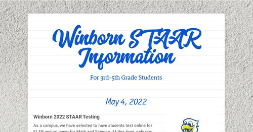 Winborn STAAR Information