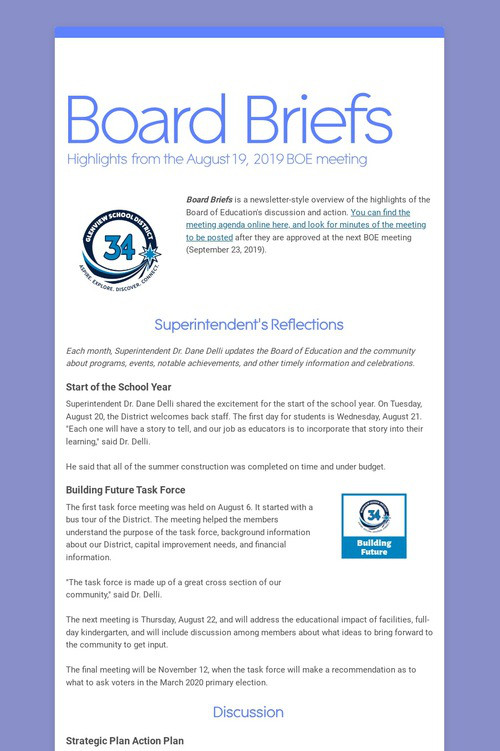 Board Briefs