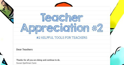 Teacher Appreciation