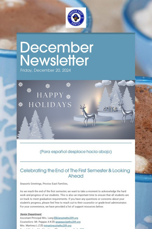 December Newsletter