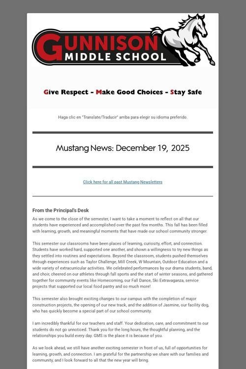 Mustang News - December 19, 2025
