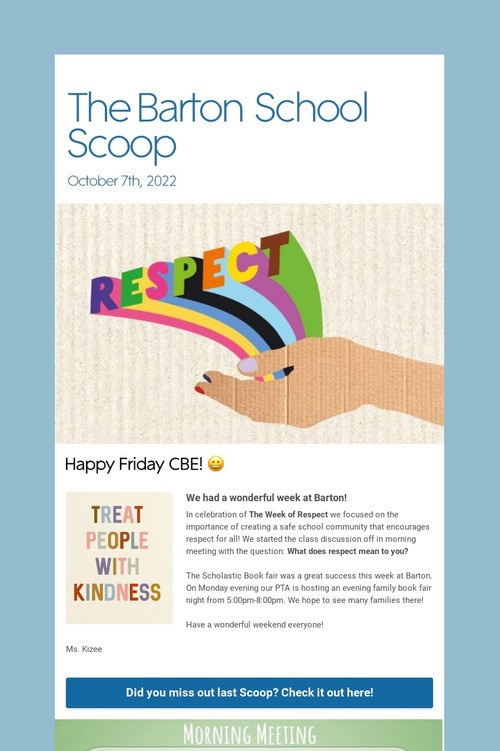 The Barton School Scoop