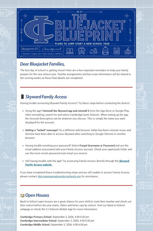 Bluejacket Blueprint: Checkpoint