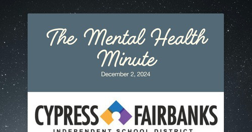 The Mental Health Minute