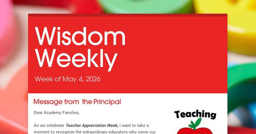 Wisdom Weekly - May 4, 2026