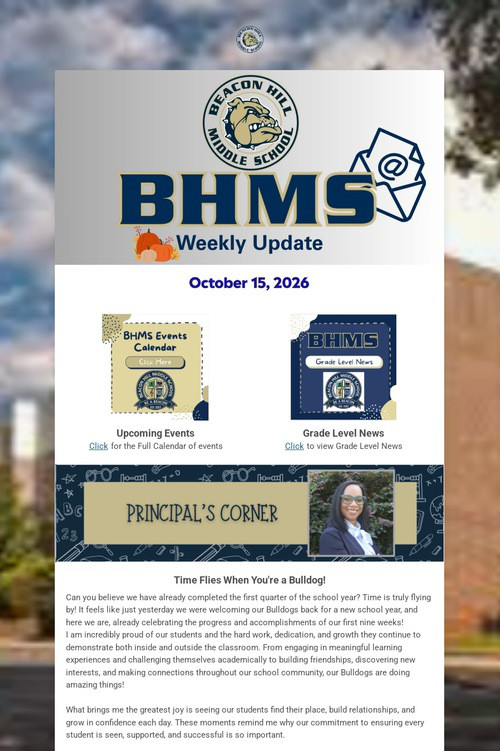 BHMS Weekly Update