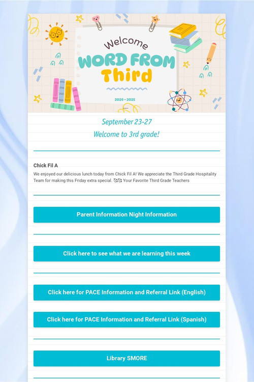 Word From Third 2024-2025