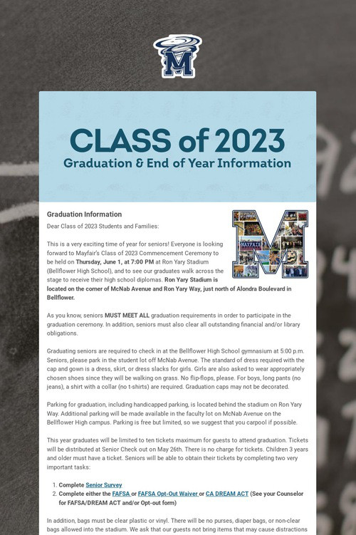 CLASS of 2023