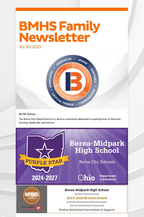 BMHS Family Newsletter