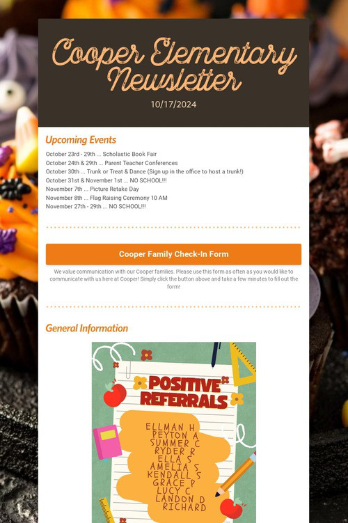 Cooper Elementary Newsletter
