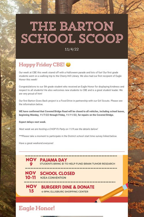 The Barton School Scoop