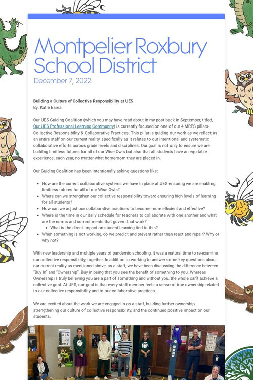 Montpelier Roxbury School District