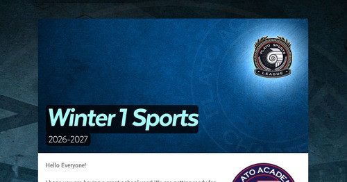 Winter 1 Sports