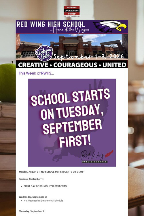 RWHS Student Newsletter 2