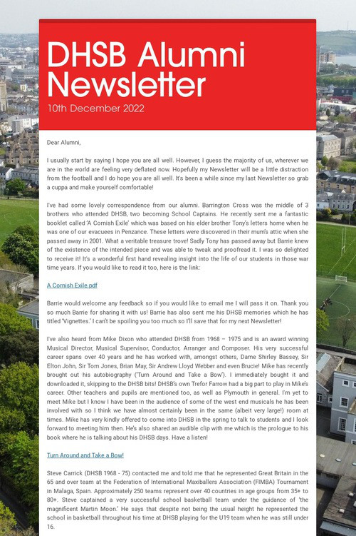 DHSB Alumni Newsletter