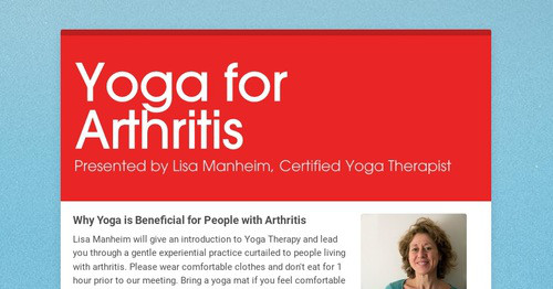 Yoga for Arthritis | Smore Newsletters