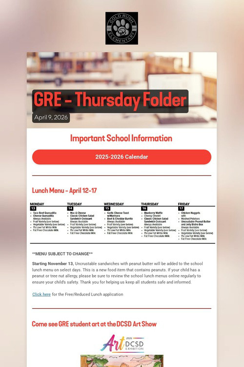 GRE - Thursday Folder
