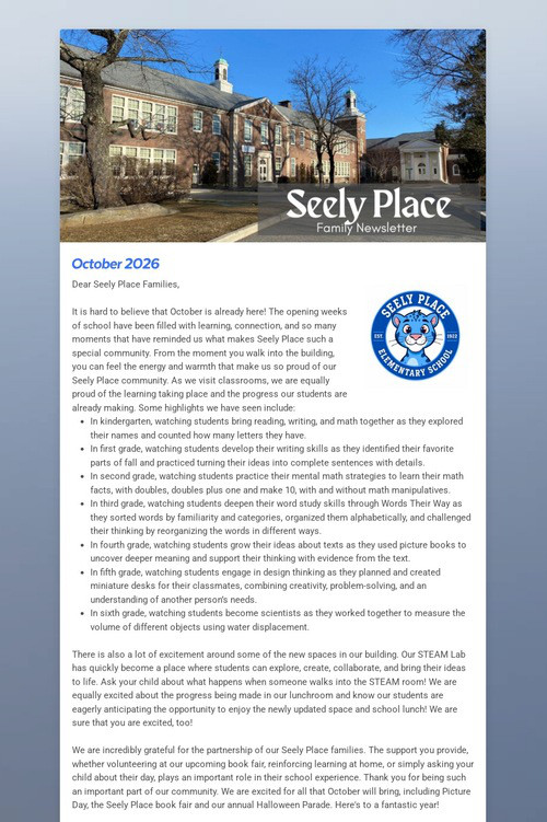 This Week at Seely Place