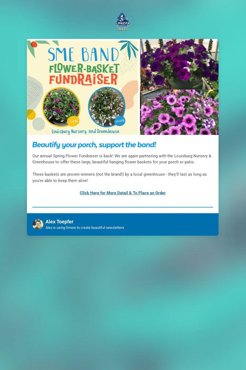 Flower Fundraiser Live Now!