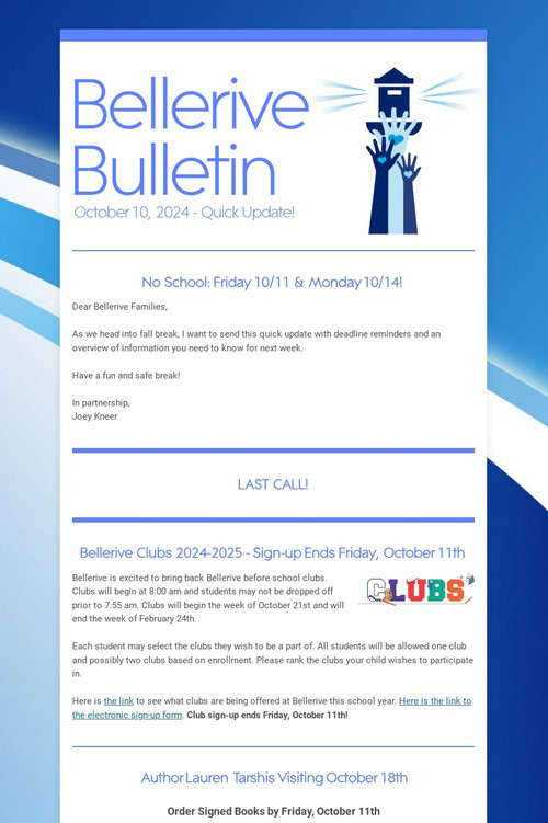 Bellerive Bulletin