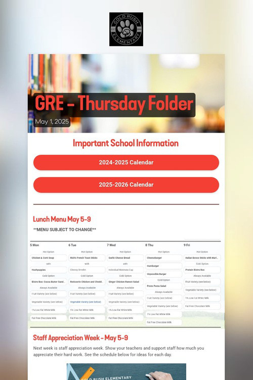 GRE - Thursday Folder