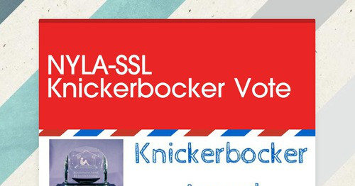 NYLA-SSL Knickerbocker Vote