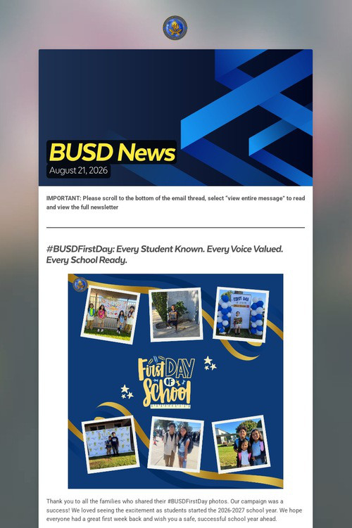 BUSD News