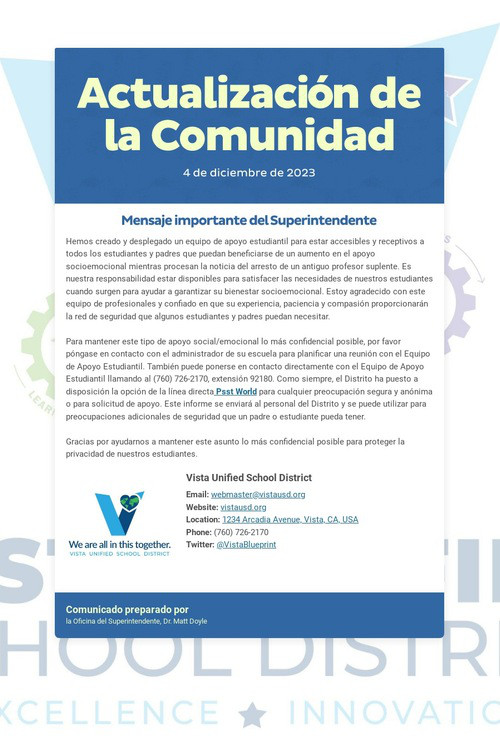 Actualización de la Comunidad