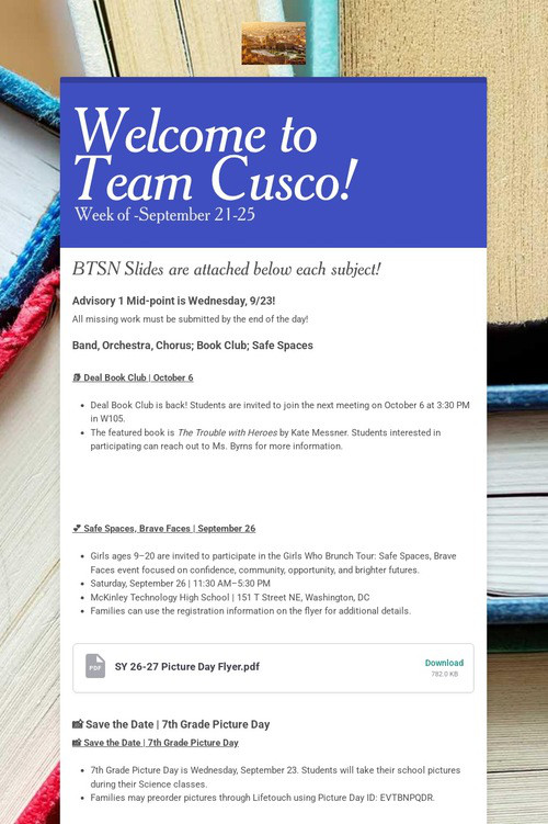 Welcome to Team Cusco!