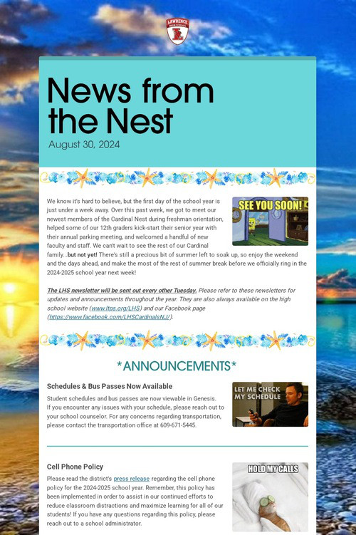 News from the Nest