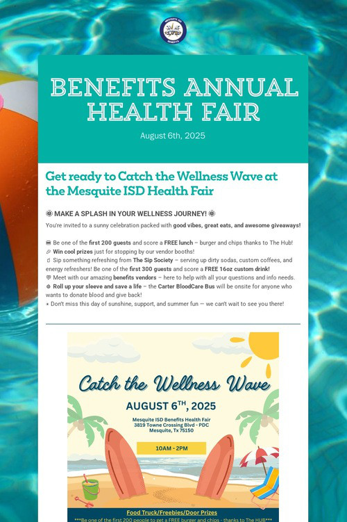 Benefits Annual Health Fair