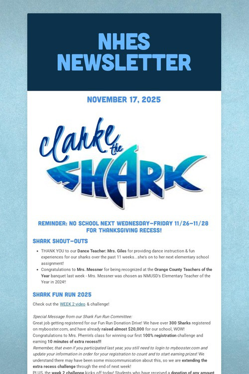 NHES Newsletter
