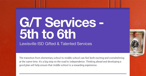 G/T Services - 5th to 6th