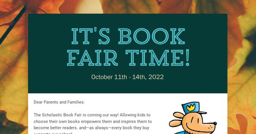 It's Book Fair Time!