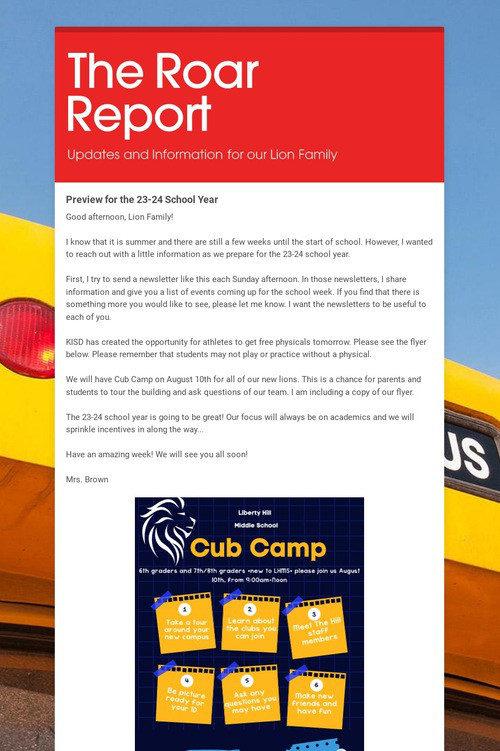 The Roar Report