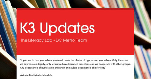 K3 Updates | Smore Newsletters
