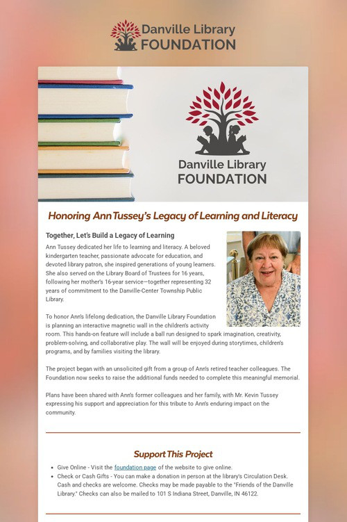 In Memory of Ann Tussey
