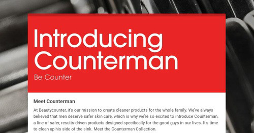 Introducing Counterman | Smore Newsletters