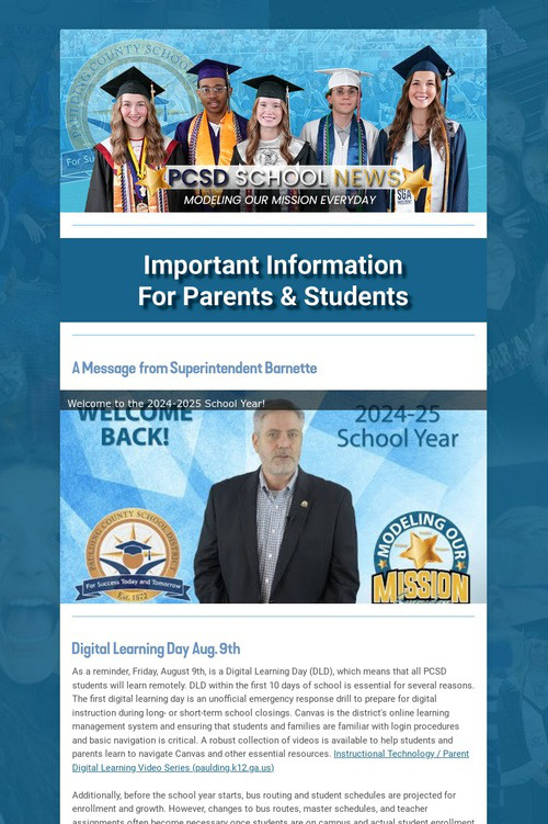 PCSD School News
