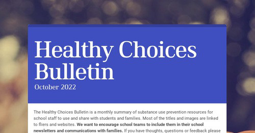 Healthy Choices Bulletin