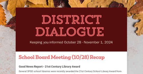 District Dialogue