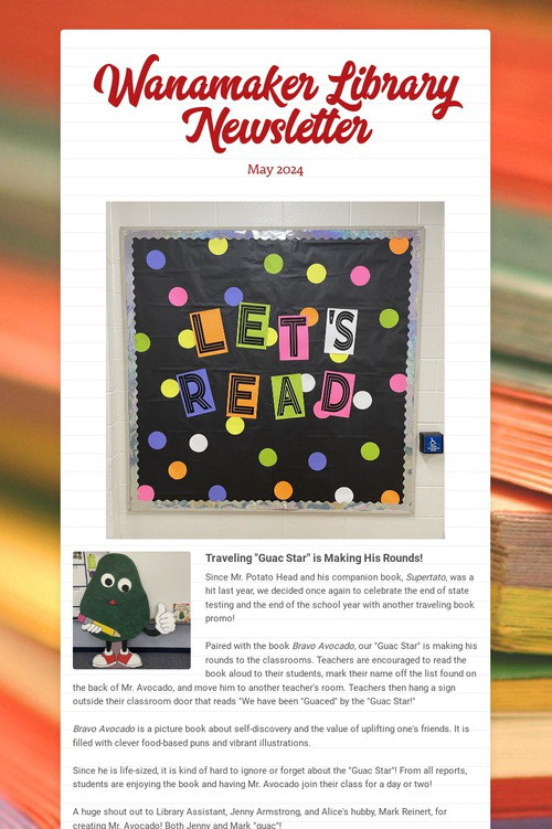 Wanamaker Library Newsletter