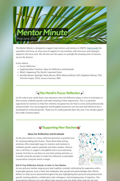 Mentor Minute