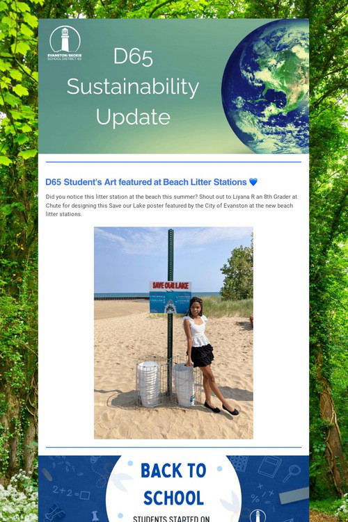 D65 Sustainability Update: August
