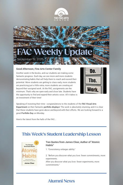 FAC Weekly Update