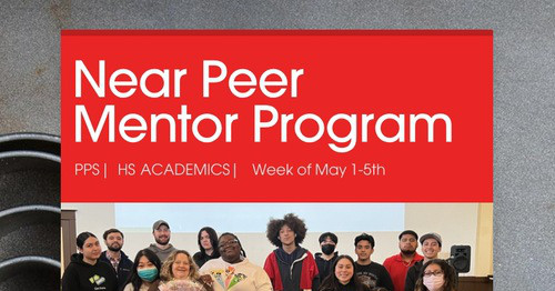 Near Peer Mentor Program