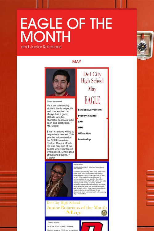 EAGLE OF THE MONTH