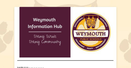 Weymouth Information Hub Home Page