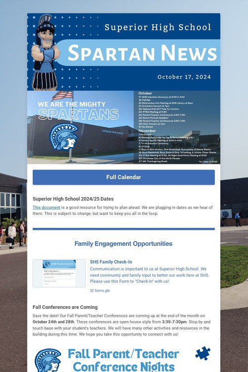 SHS Family News